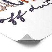 Poster Enseignant De L'Éducation Hors Service Dernier Jou (Coin)