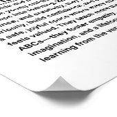 Poster Enseignant de maternelle (Coin)