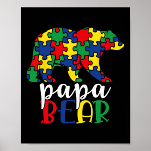 Poster Enseignant de soutien pour l'autisme hommes enfant
