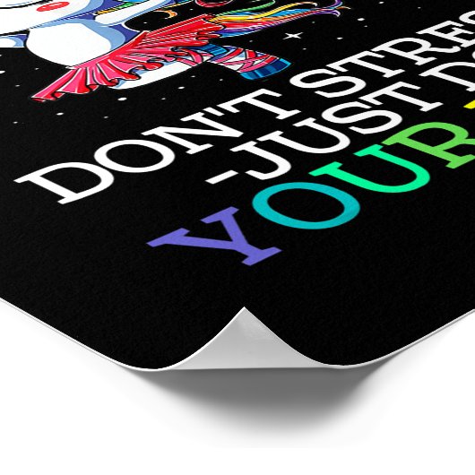 Poster Enseignant De Test Drôle Rocher L'Enseignement Tes (Coin)