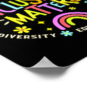 Poster Enseignant d'éducation spéciale en inclusion Autis (Coin)
