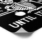 Poster Enseignant d'Halloween, j'attendrai juste jusqu'à (Coin)