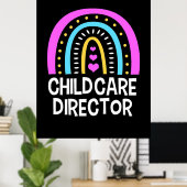 Poster Enseignant Directeur de la garde d'enfants (Bureau à domicile)