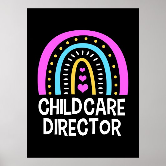 Poster Enseignant Directeur de la garde d'enfants (Devant)