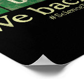 Poster Enseignant En Chimie Science Premier Jour De L'Éco (Coin)