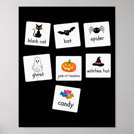 Poster Enseignant en éducation spéciale Halloween Aba Com (Devant)
