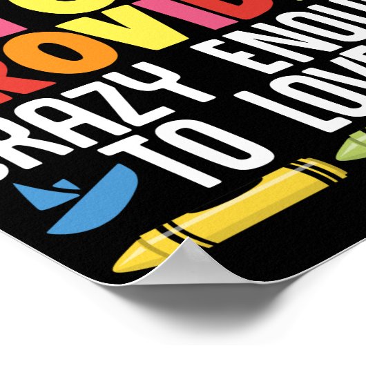 Poster Enseignant En Garde D'Enfants Assez Pour Être Une  (Coin)