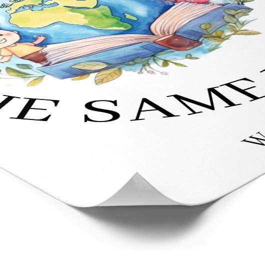 Poster Enseignant en langues École d'immersion bilingue (Coin)