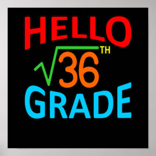 Poster Enseignant en mathématiques de 6e année