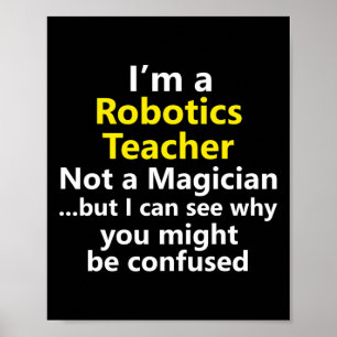 Poster Enseignant en robotique Carrière professionnelle É
