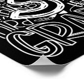 Poster Enseignant Enfants Retour À L'École 3E Classe Typo (Coin)