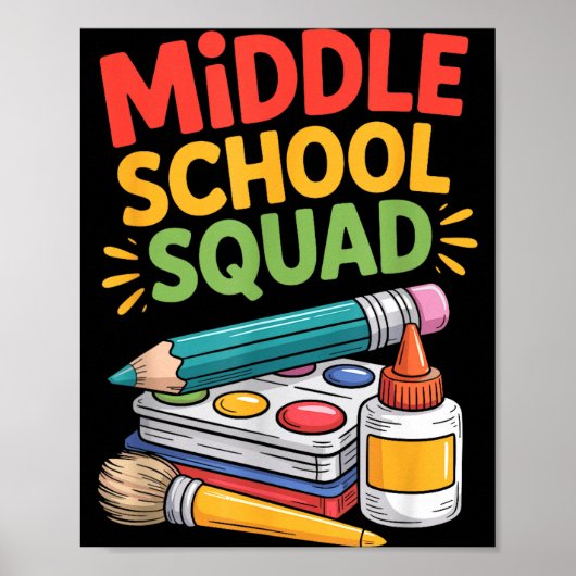 Poster Enseignant enseignant aux enfants éducateur équipe (Devant)