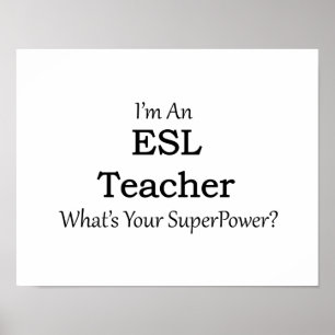 Poster Enseignant ESL