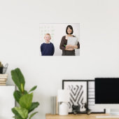 Poster enseignant et élève (Bureau à domicile)