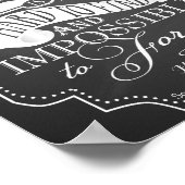 Poster Enseignant Extraordinaire est impossible à oublier (Coin)