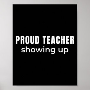 Poster Enseignant fier de se présenter – Humour d'engagem