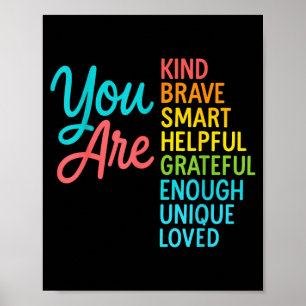Poster Enseignant intelligent courageux fort gentil retou