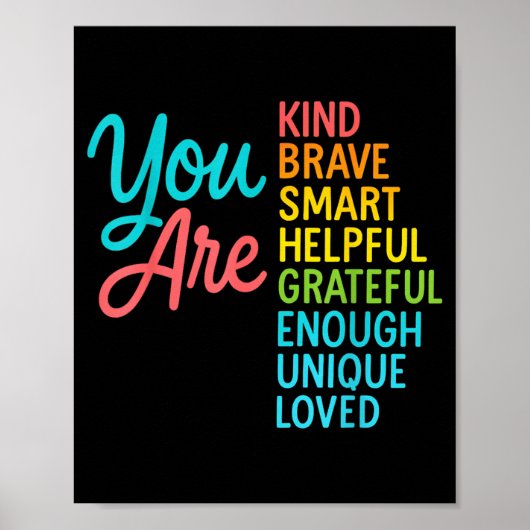 Poster Enseignant intelligent courageux fort gentil retou (Devant)