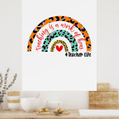 Poster Enseignant L'Art L'Enseignement Est Une Oeuvre De (Cuisine)