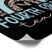 Poster Enseignant Leopard Boho Rainbow Retour À L'École (Coin)