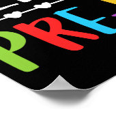 Poster Enseignant Pré-k Retour À L'École (Coin)