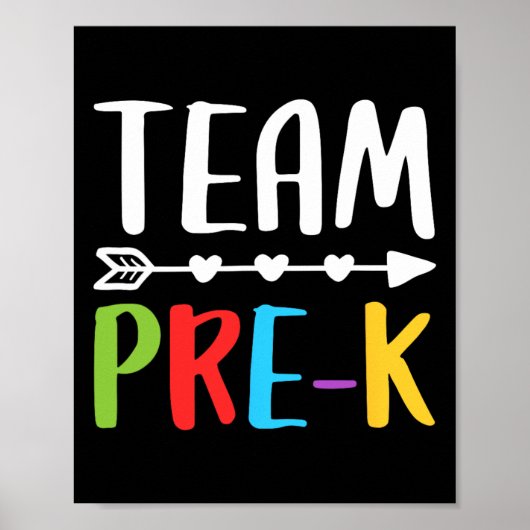 Poster Enseignant Pré-k Retour À L'École (Devant)