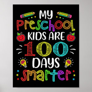 Poster Enseignant Préscolaire 100 Jours Smarter 100E Jour