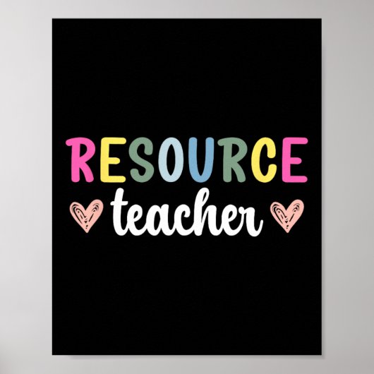 Poster Enseignant ressource Enseignement ressource (Devant)