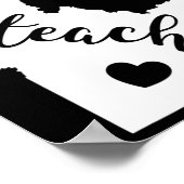 Poster Enseignant Rouge Pour Ed Idaho Public Education 8 (Coin)