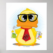 Poster Enseignant scientifique canard (Devant)