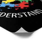 Poster Enseignant sensibilisation sur l'autisme Accepter  (Coin)