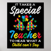 Poster Enseignant Spécial Pour Entendre Un Enfant Cant Di (Devant)