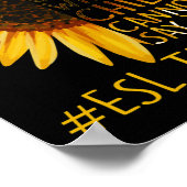 Poster Enseignant spécial Tournesol ESL (Coin)