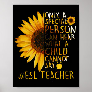 Poster Enseignant spécial Tournesol ESL