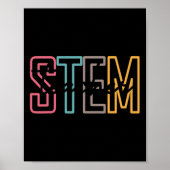 Poster Enseignant Stem Science Technicien Enseignant Reto (Devant)