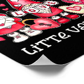 Poster Enseignant Valentines Jour I Enseigner Le Petit V (Coin)