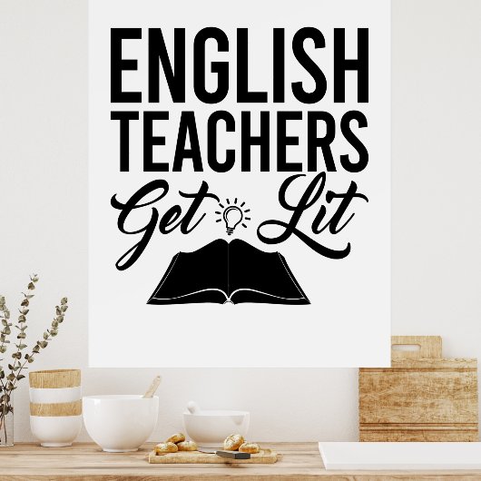 Poster Enseignants Anglais Lit (Cuisine)