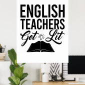 Poster Enseignants Anglais Lit (Bureau à domicile)