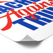 Poster Enseignants contre Trump Élection 2024 Politique (Coin)