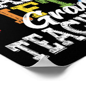 Poster Enseignants de 5e année Tee Dream Team Aka 5e anné (Coin)