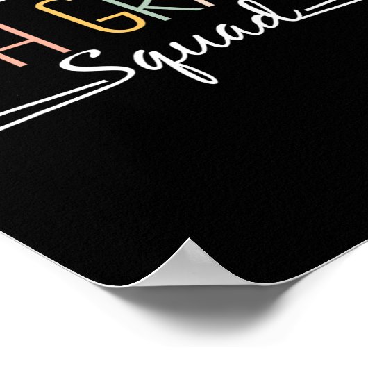 Poster Enseignants de la 8e année de l'équipe d'enseignem (Coin)