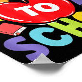 Poster Enseignants Fun Étudiants Bienvenue À L'Appl De L' (Coin)