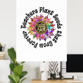 Poster Enseignants Graines Plantes (Bureau à domicile)
