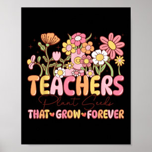 Poster Enseignants Graines Plantes qui augmentent pour Va
