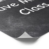 Poster Enseignants Plus Classe Chalkboard (Coin)