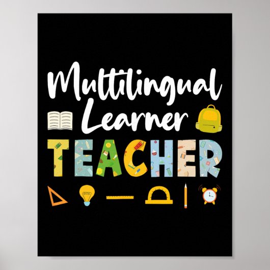 Poster Enseignants pour apprenants multilingues - Éducate (Devant)