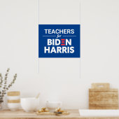 Poster Enseignants pour Biden Harris Texte personnalisé b (Cuisine)
