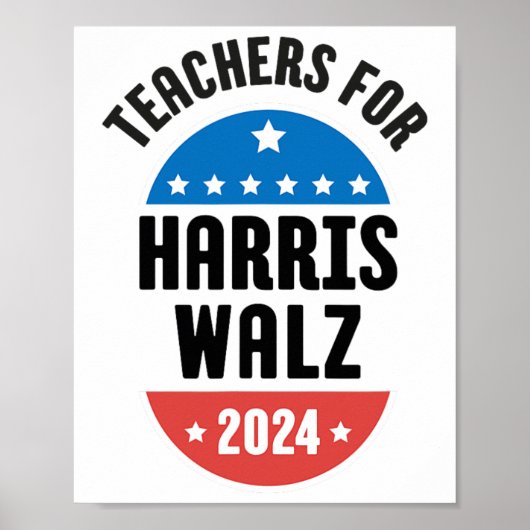 Poster Enseignants Pour Harris Wheimer 2024 (Devant)