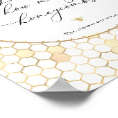 Poster Enseigne Abeille Dorée Devinez Combien de Rayons d (Coin)