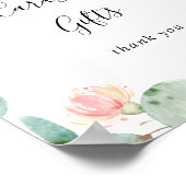 Poster Enseigne Cartes et Cadeaux Eucalyptus Contemporain (Coin)